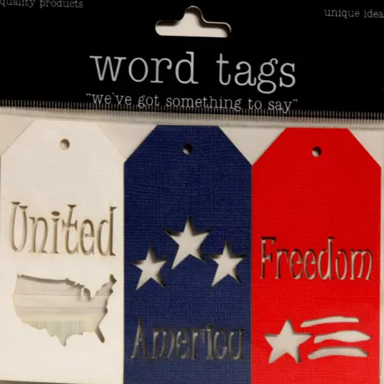 Deluxe Cuts Word Tags America {1}