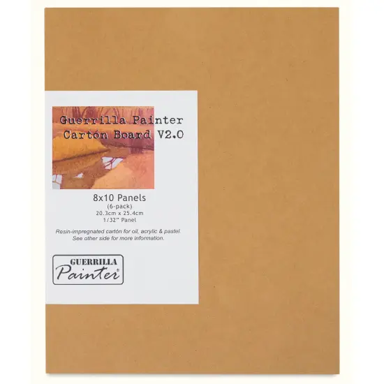 Guerrilla Painter Carton Plein Air Panel Pack - 8" x 10" x 1/32", Pkg of 6 {1}