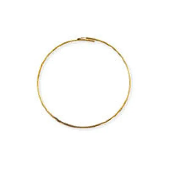 JewelrySupply Wire Hoop 3/4" Gold Plated (6-Pcs) {2}