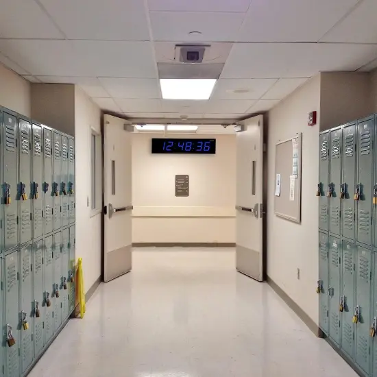 Ivation Huge 48" inch Digital LED Clock with Stopwatch, Alarms, Timer & Temp Blue {6}