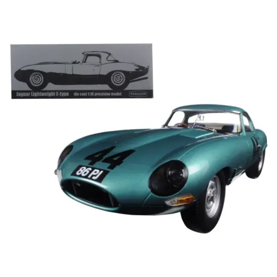 1963 Jaguar Lightweight E-Type #44 "Arkins 86 PJ" 1/18 Diecast Model Car by Paragon {1}