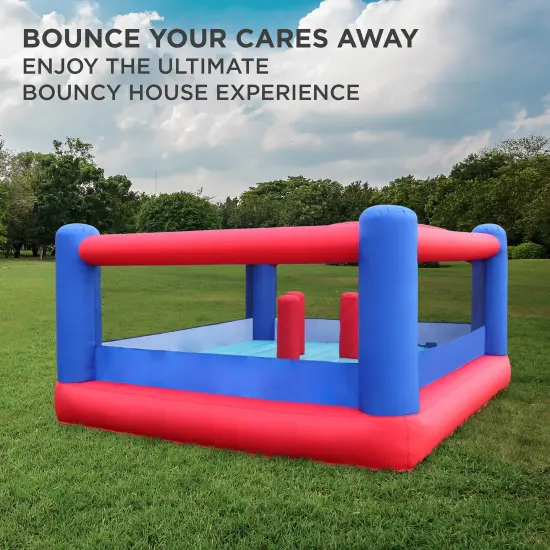 Sunny & Fun Inflatable Bounce House, Bouncy Jump Castle Blue {5}