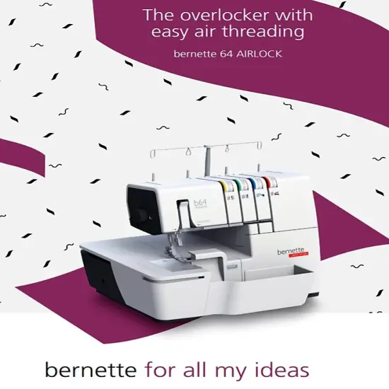 Bernette b64 AirLock Serger With Foot Bundle {5}