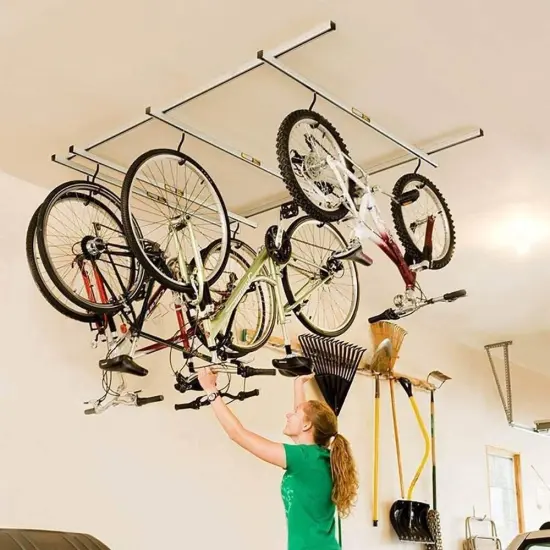 Saris Cycle Glide Ceiling Bike Rack 2-Bike Rack for Garage Add On Kit {2}