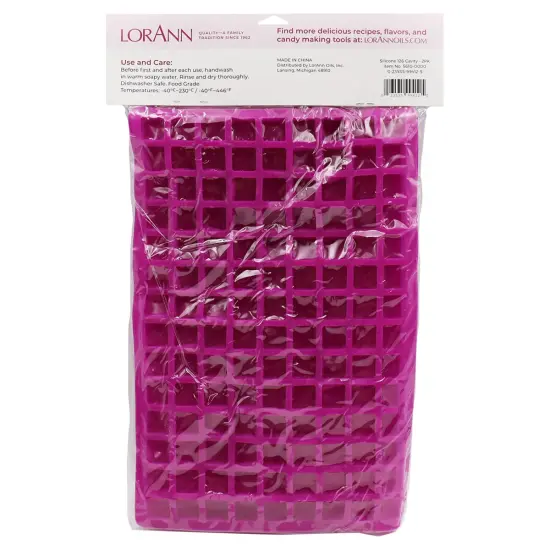 LorAnn Oils Silicone Square Cube Candy Molds, 2-Pack {2}