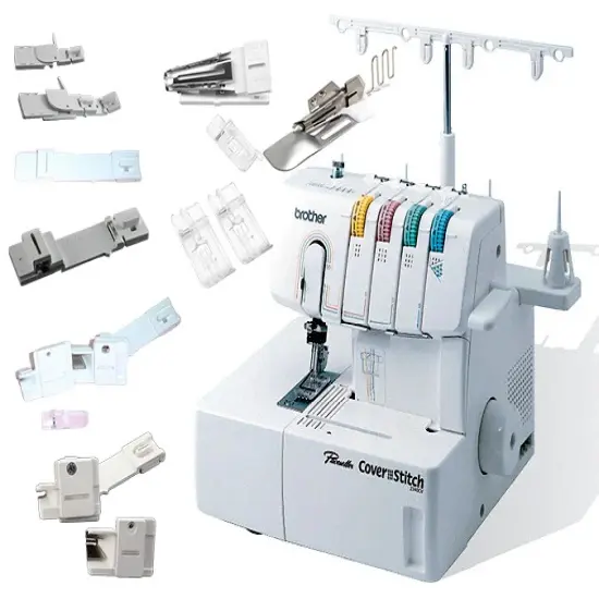 Brother 2340CV Chain and Cover Stitch Machine With Ultimate CoverStitch Foot Combo Bundle {1}