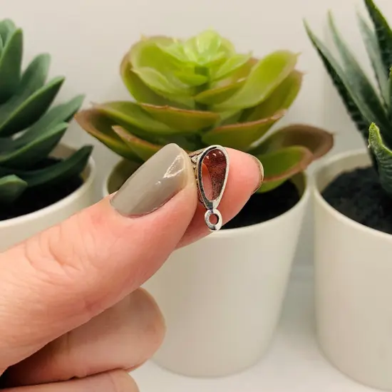 4, 20 or 50 Pieces: Silver Triangle Jewelry Bails {4}