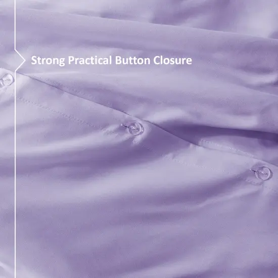 Nestl Double Brushed Microfiber Duvet Cover Set Lavender {6}