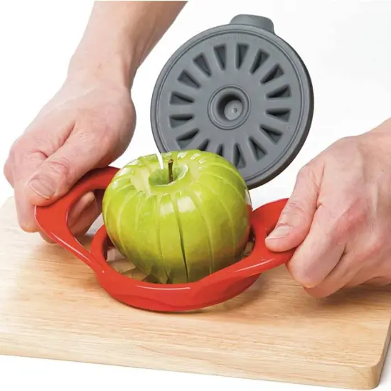 PrepWorks by Progressive Dishwasher Safe 16-Slice Thin Apple Slicer and Corer with Attached Safety Cover {4}