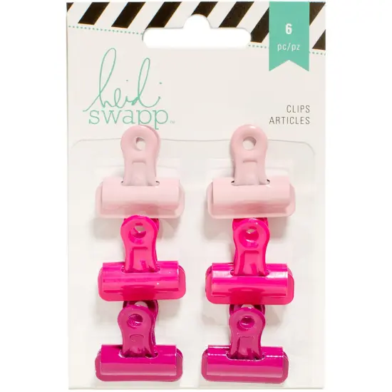 Heidi Swapp Bulldog Clips 1" 6/Pkg {1}