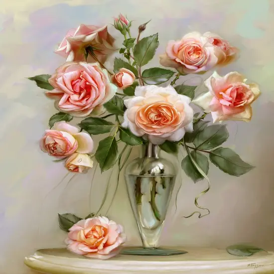 Roses on a marble table Poster Print by Igor Buzin - Item # VARPDXBI2 {1}