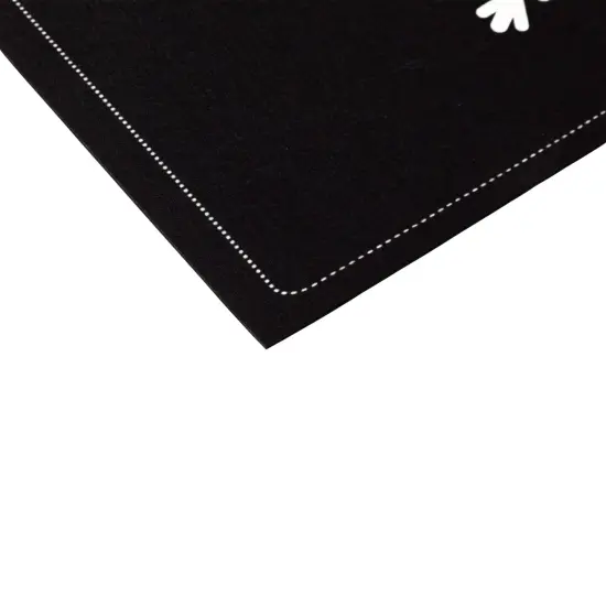 Northlight Let It Snow Christmas Doormat 29" x 17" Black {6}