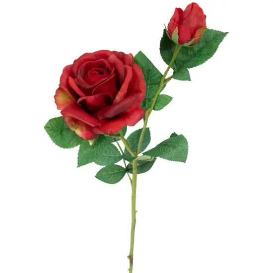Northlight Real Touch&trade; Red Artificial Rose Stems, Set of 6 - 26" {6}
