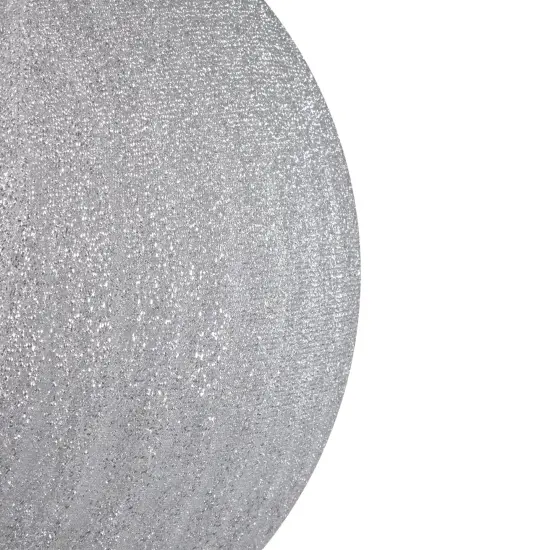 Northlight Inflatable Tinsel Christmas Ball Ornament Commercial Outdoor Decoration - 19.5" - Silver {4}