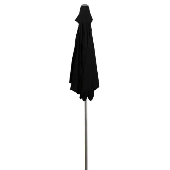 Northlight 7.5ft Outdoor Patio Market Umbrella with Hand Crank, Black {6}