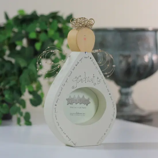 Roman Graduate Gift Angel Blessings Picture Frame - for a 2.75" x 3.75" Photo - 9.5" Green {4}