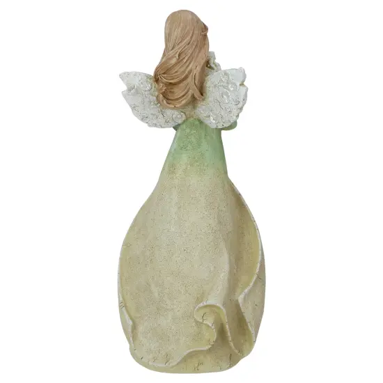 Roman Heavenly Blessings Collection "So Grateful" Angel Figurine - 8.5" Green {5}