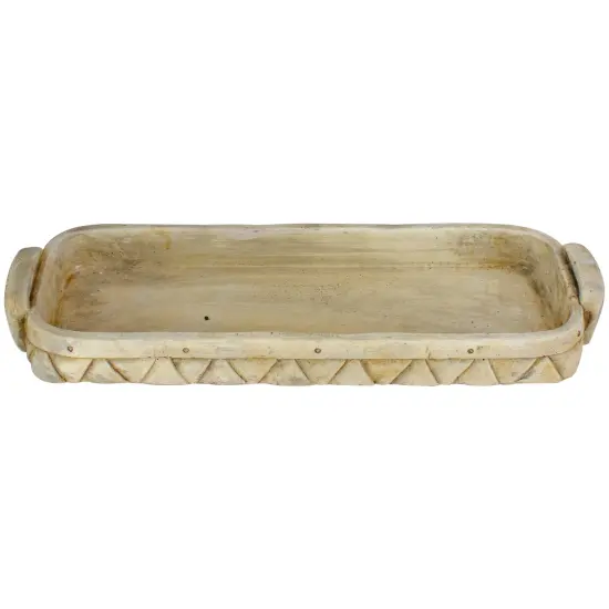 Napa Home & Garden 20" Beige Geometric Patterned Decorative Tray {4}