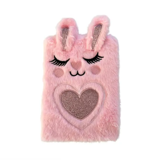 Wrapables Plush Journal, A5 Lined Notebook Diary for Writing and Drawing Tie-Dye Cat {7}