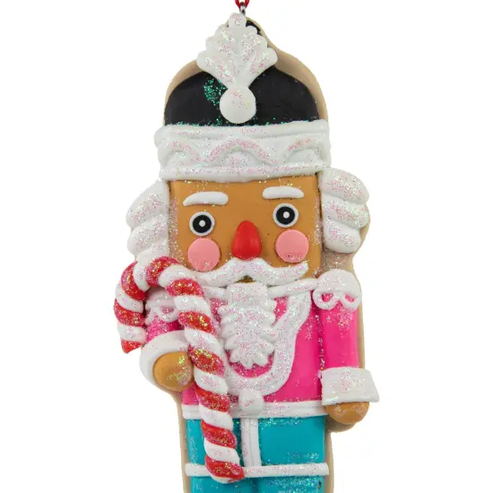Northlight 4.75" Glittered Nutcracker Cookie Ornament Pink {6}