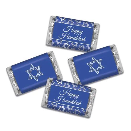 Hanukkah Candy Party Favors Hershey's Miniatures Chocolate - Festive Pattern {3}