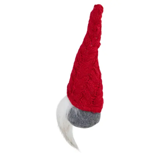 Northlight Gnome with Knitted Hat Christmas Decoration - 8" - Gray and Red {7}
