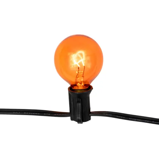 Northlight G40 Globe Halloween Lights - Orange and Purple - 9' Black Wire - 10ct {5}
