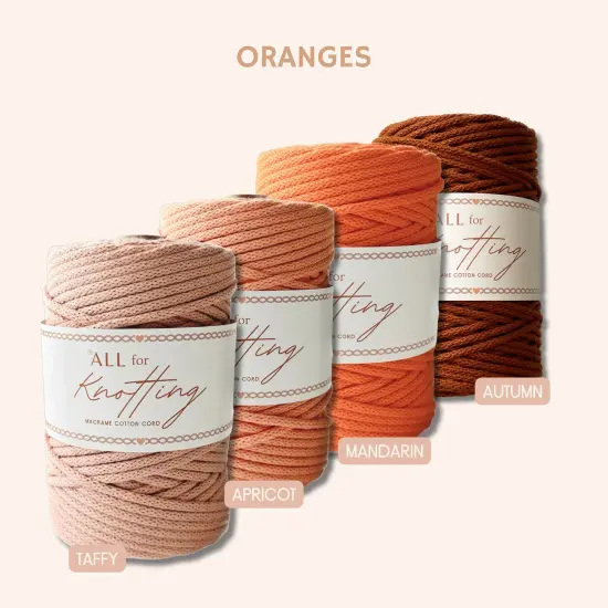 3.5mm Macrame Braided Cord, approx 490ft/163yds ALL FOR KNOTTING Dijon {1}