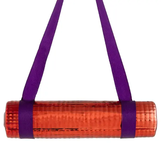 Northlight 4.25" Shiny Red Yoga Mat Glass Christmas Ornament {6}