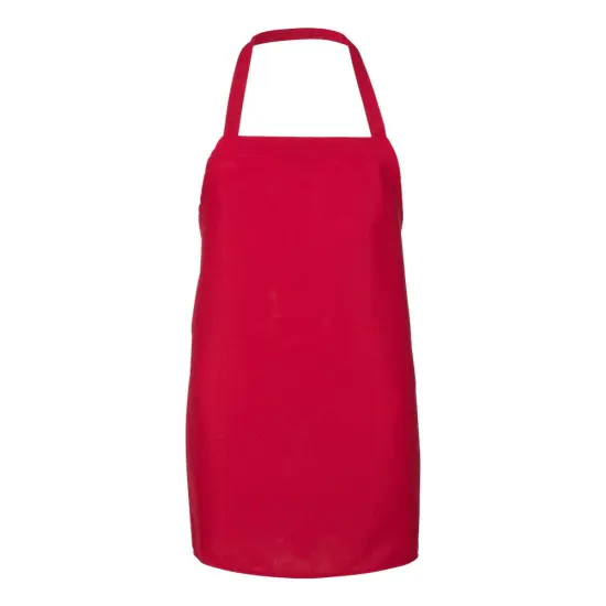 Q-Tees&reg; Bib Apron Red {1}