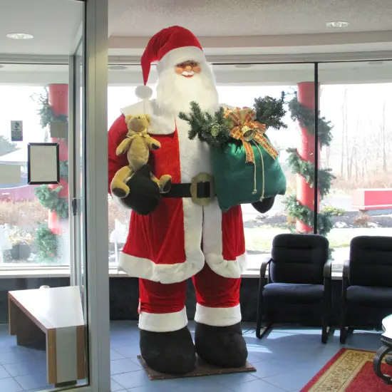 Northlight LED Lighted and Musical Inflatable Santa Claus Commercial Christmas Figurine - 8' Red {4}