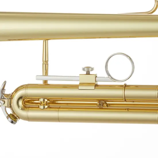 Ashthorpe Standard Bb Trumpet - Includes Case, Mouthpiece, Gloves, Cleaning Cloth, Valve Oil {4}
