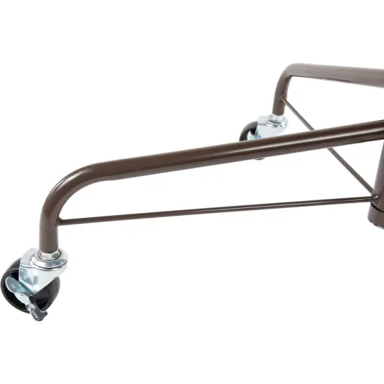 Northlight 24" Brown Metal Rolling Artificial Christmas Tree Stand, For 6' - 9' Trees {4}