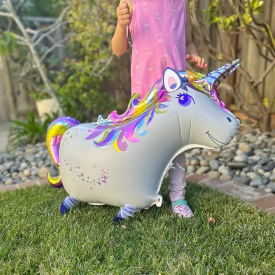 Wrapables Walking Animal Pet Balloon (Set of 3) Unicorn {5}