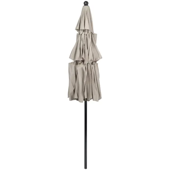 Northlight 9.75ft Outdoor Patio Market Umbrella with Hand Crank and Tilt, Beige {5}