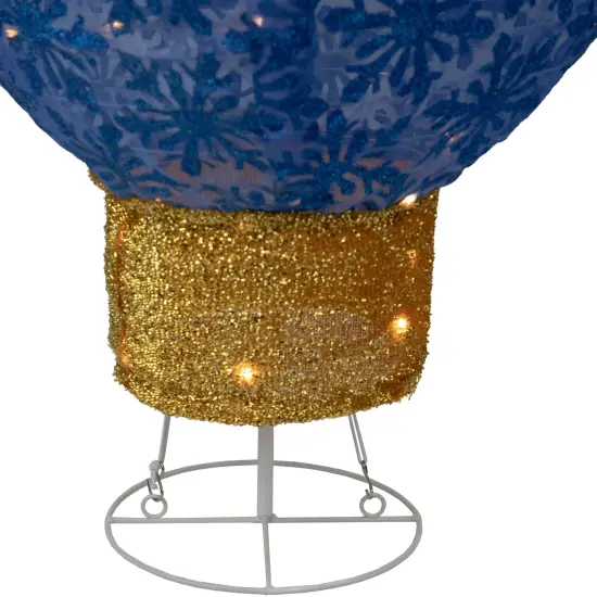 Northlight LED Lighted Retro Light Bulb Outdoor Christmas Decoration - 32" - Blue {4}