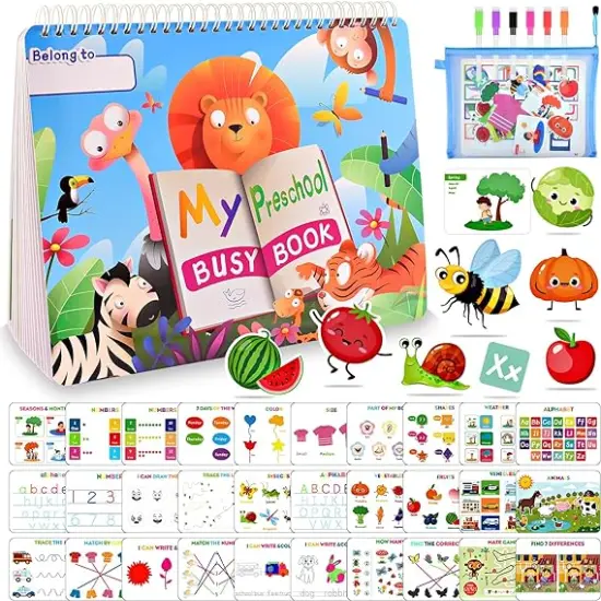 MDINGTD Preschool Learning Activities Busy Book {1}