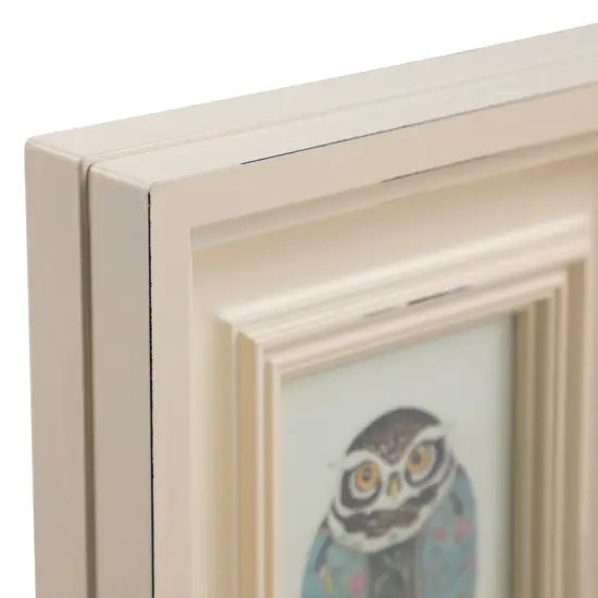 Northlight Weathered 4-Slot Photo Collage Frame - 33" - Cream White {6}