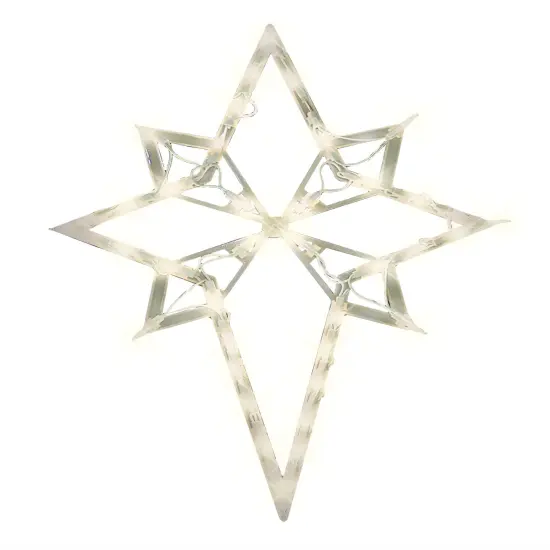 Impact Innovations 22" Lighted Star of Bethlehem Christmas Window Silhouette Decoration ASIN: B000WZL5GQ View on Amazon, Cross {1}