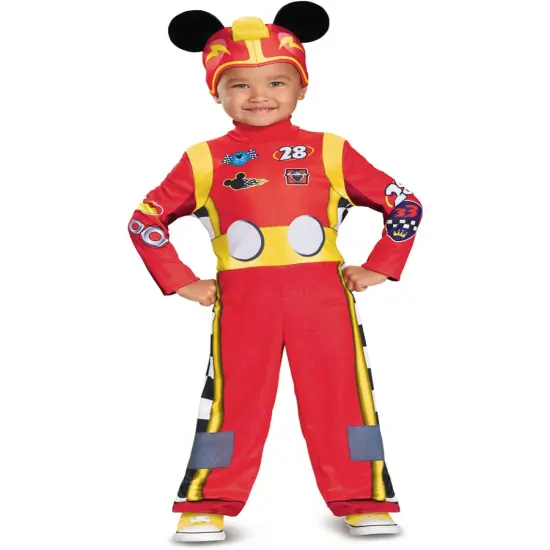 Boys Classic Disney Mickey And The Roadster Racers Mickey Mouse Costume {1}