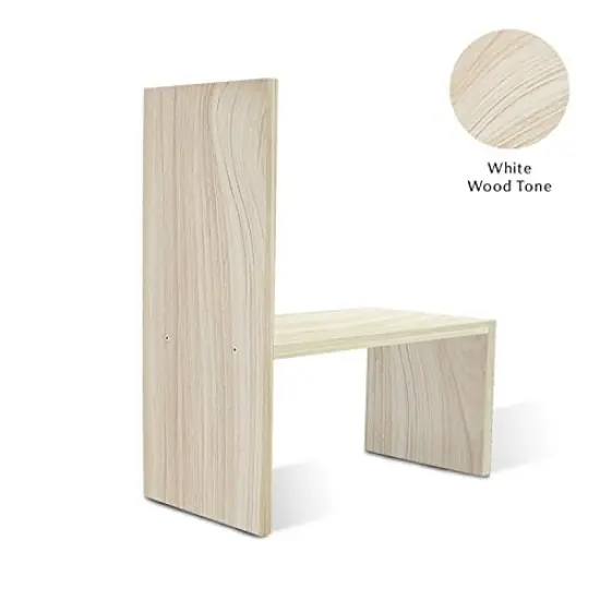 Jerry & Maggie - Desktop Organizer Office Storage Rack Adjustable Wood Display Shelf | Birthday Gifts - Toy - Home Decor | - Free Style Rotation Display - True Natural Stand Shelf White Wood Tone {3}