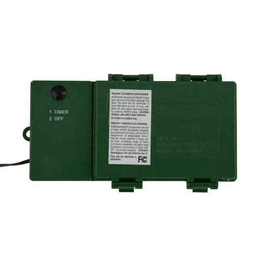 Northlight 3' Pre-Lit Snowy Bristle Pine Artificial Christmas Swag, Warm White LED Lights Green {6}