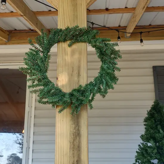 Northlight 16" Mini Pine Artificial Christmas Wreath - Unlit Green {5}
