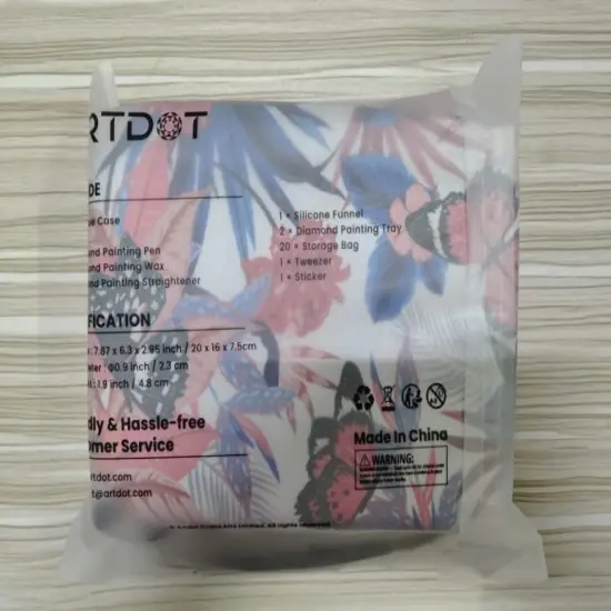 ARTDOT Diamond Painting Storage Containers, 30 Slots Diamond Art Accessories and Tools for 5D Diamond Painting Kits Organizer Beads Rhinestones Jewelry（Pink） {2}