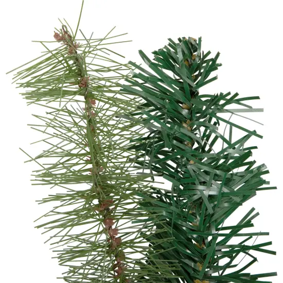 Northlight Pre-Decorated Ornaments and Pinecones Artificial Christmas Garland - 7' x 14" - Unlit Red {7}
