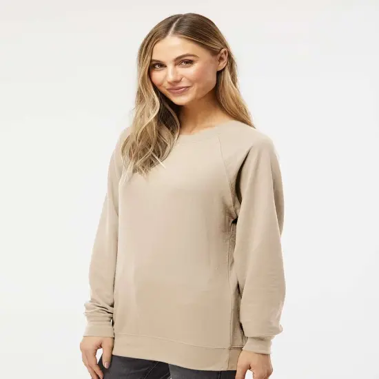 Long Sleeve Lightweight French Terry Crewneck Sweatshirt | RADYAN&reg; Port {4}
