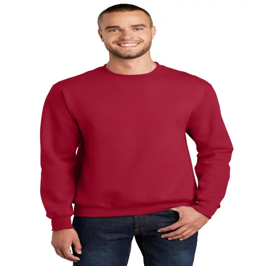 Crewneck Sweatshirts Long Sleeve For Adult | RADYAN&reg; Red {1}