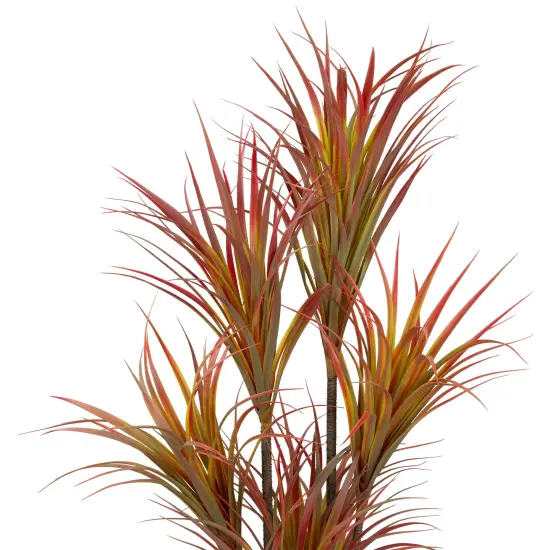 Northlight Real Touch&trade;️ Green and Red Artificial Dracaena Potted Plant - 54" {6}