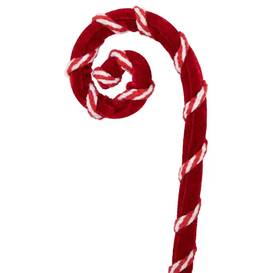Northlight 27" Red and White Candy Cane Curls Christmas Spray {5}