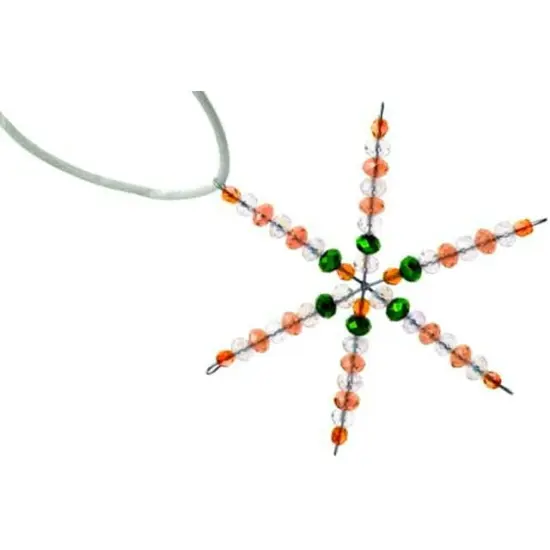John Bead 6" Snowflake Ornaments Wire Frames, 5pcs {1}